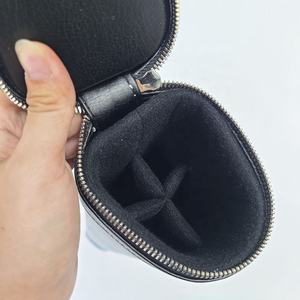 Xmlivet negro 4 agujeros PU cuero Pool taco caso alta calidad 2Butt 2 eje para 1/2 split precio barato accesorios de billar - Product Image 6