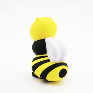 PU Foam Bee Stress Toys Imprint Logo Bee Shaped Soft Squeezable Relief Toys for Promotion - Product Image 5