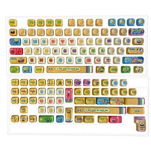 Nouveau Keycap Personnalisé Bob l'Éponge – Touches de Clavier Filaire pour Ordinateur, Design Cartoon Adorable et Très Esthétique, Thème Anime - Product Image 1