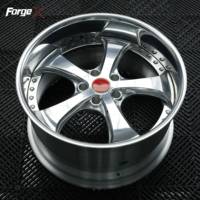 Rines Forjados de Alto Rendimiento Forgex de 2/3 Piezas, 18/19/20'', Triple Cromado, Diseño Cóncavo Profundo para 350Z 370Z para IS G35 G37 RX-7 S2000