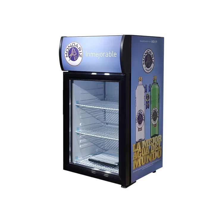 Meisda sc40b 40L siêu thị tùy chỉnh Mini hiển thị Cooler mini bar mở phía trước tủ lạnh