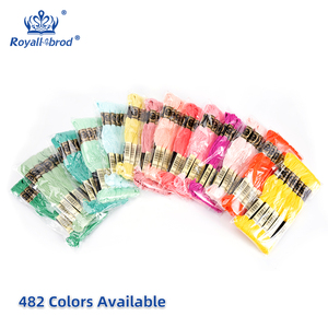 100% sợi thêu cotton Ai Cập 482 màu chịu nhiệt độ cao cho tay đan chéo đan có độ bền cao - Product Image 3