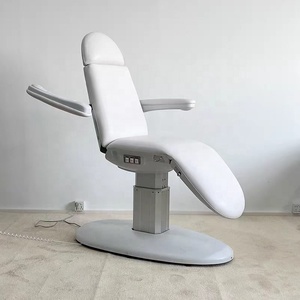 <b>Electric</b> Facial Massage <b>Table</b> Spa Salon Treatment Bed 3 Motor Adjustable PU Leather Upholstered Equipment - Product Image 2