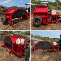 Retourneur de compost à dragée tractable ZFQ250 pour le recyclage du fumier et des déchets organiques