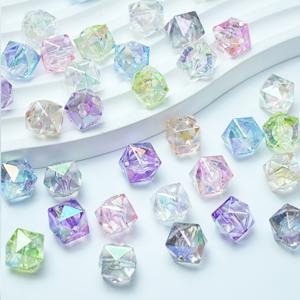 Cuentas Cuadradas Transparentes de 12 mm de Moda al por Mayor, Material de Abalorios Hechos a Mano, Cuentas Sueltas de Acrílico - Product Image 6