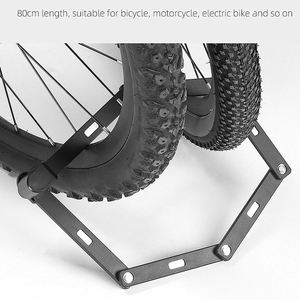 WEST BIKING – cadenas pliable compact en acier, antivol, pour vélo, moto, scooter électrique, cadenas de sécurité haute sécurité pour vélo - Product Image 3