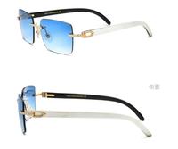 Lunettes de soleil avec logo personnalisé Lunettes de soleil de luxe Nouveau haute qualité pour femmes en nylon corne de buffle Lunettes de soleil de luxe carrées pour femmes
