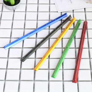 <span class=keywords><strong>Regla</strong></span> Triangular Multifuncional Mitsubishi de 15 <span class=keywords><strong>cm</strong></span>, Plantilla de Dibujo a Escala Pequeña, <span class=keywords><strong>Regla</strong></span> de Aluminio Grueso Multicolor - Product Image 3