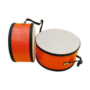 Wholesale Handheld Percussion Tambourines Handmade Wooden Hand <b>Drum</b> with Strap for Stage and Parade Events - Product Image 1