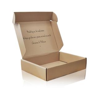 Kraft reciclado impreso personalizado e flauta corrugado perfume zapatos de mujer mailer caja de kraft marrón jabón cajas de envío - Product Image 1