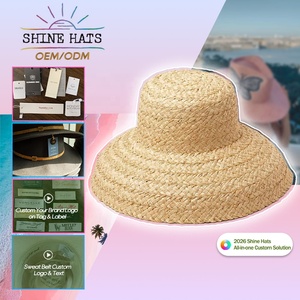 Sombrero de <span class=keywords><strong>Paja</strong></span> OEM Shinehats 2026, Lindo Sombrero de Rafia Tejida a Crochet para Mujer, Estilo Casquette, Bowler, Chapeau, para Verano, Playa, Venta al Por Mayor - Product Image 2