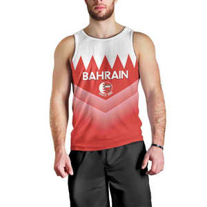 Día DE LA Independencia de Bahrein Hombres Camiseta sin mangas Bahrayn Escudo DE ARMAS Venta al por mayor Chaleco de Bahrein con bandera - Product Image 4