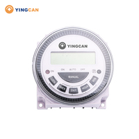 Temporizador Digital LCD TM-619H-2 Mini de 5 Pines, 16A, 230V, Alimentado por Batería, IP44, Material ABS, Nuevo y Original