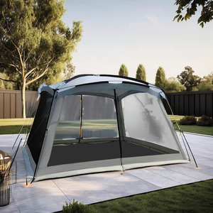 Tienda Gazebo plegable de tela Oxford para exteriores Extra grande para 10-12 personas, tipo de refuerzo recto, pérgola para acampar y fiestas - Product Image 2
