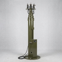 Mât télescopique électrique robuste à vis unique de 15 m, hauteur extensible de 15 m, personnalisation OEM disponible, idéal pour les tours d'antenne