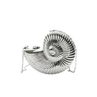 Sac de soirée tendance Aimiqi en forme de coquille 2026 – Nouveau sac bandoulière brillant à chaîne avec fermoir à loquet – Fabriqué en Chine