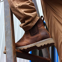 Chaussures de sécurité d'extérieur pour hommes, bottes de travail de 8 pouces, bottes de marche