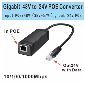 Texasia Gigabit điện áp cao cách ly 10/100/1000Mbps PoE + chuyển đổi 48V 24V Splitter <span class=keywords><strong>Ethernet</strong></span> mô-đun giao tiếp - Product Image 4