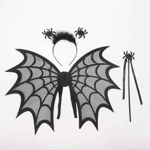 Set di <span class=keywords><strong>ali</strong></span> per costumi di Halloween all'ingrosso, ragno nero e pipistrello con luci LED, accessori per cosplay e giochi di ruolo per bambini, Natale e Capodanno - Product Image 5