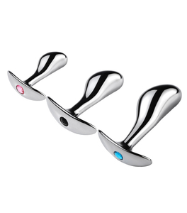 <span class=keywords><strong>Big</strong></span> Size 3Pcs Set Snake Spot Metal Butt Pluggen Aufblasbar Flirten Aluminium Anale Speelgoed - Product Image 1