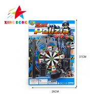 Jual set mainan polisi anak-anak, pengambilan model pistol dengan target koleksi mainan anak laki-laki