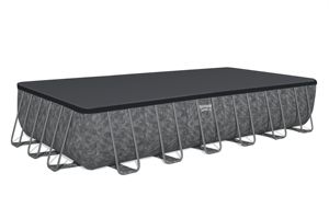 Piscina <span class=keywords><strong>Rectangular</strong></span> <span class=keywords><strong>Bestway</strong></span> 561KG 7.32m X 3.66m X 1.32m, Piscina Familiar de Lujo Elevada, Piscina Grande de Hierro para Nadar al Aire Libre - Product Image 5