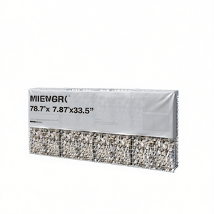 Muro de Gaviones de Acero Galvanizado MIEVGR de 78.7x7.87x33.5 Pulgadas con Cubiertas para Paisajismo - Product Image 1