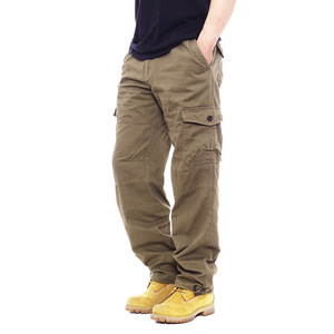 Cotton Overalls <strong>Trousers</strong> Loose <strong>Men's</strong> Labor Insurance Multi-pocket Elastic Waist <strong>Trousers</strong> Casual <strong>Trousers</strong> <strong>Drawstring</strong> Pants <strong>Mens</strong> - Product Image 2