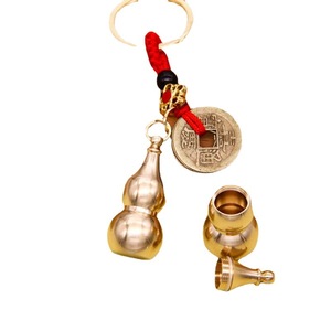 Porte-clés Feng Shui en laiton de style chinois personnalisé en gros avec pièce de monnaie antique pour clés de voiture, décoration de sac, cadeau promotionnel - Product Image 5