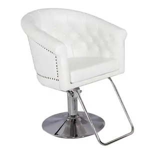 BC02白色皮革簇绒发廊椅理发店发型椅