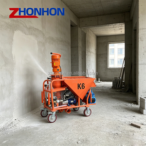 Máquina <span class=keywords><strong>de</strong></span> Pulverización <span class=keywords><strong>de</strong></span> <span class=keywords><strong>Yeso</strong></span> con Bomba <span class=keywords><strong>de</strong></span> Tornillo Automática <span class=keywords><strong>de</strong></span> 30L/min, <span class=keywords><strong>Precio</strong></span> <span class=keywords><strong>de</strong></span> Fábrica HeNan Zhonhon, para Enlucido <span class=keywords><strong>de</strong></span> Paredes en Construcción - Product Image 2