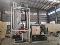 Machine à glace industrielle de 20 tonnes/jour pour la production de glace en tubes de 28 mm et 34 mm, pour usine de boissons, usine de fruits de mer, avec compresseur et moteur