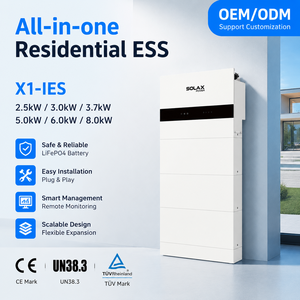 Système de Stockage d'Énergie Intelligent 5kW 8kW avec Onduleur Hybride et Modules Empilables 5kWh, Unité de Système de Batterie LiFePO4 Plug-and-Play IP66 - Product Image 1