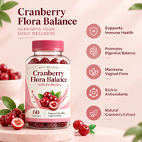 Gummies Probiotiques pour la Santé Urinaire et l'Équilibre du pH, Soutien Intestinal pour Femmes, 60 Gummies (2 par Jour), OEM ODM HALAL