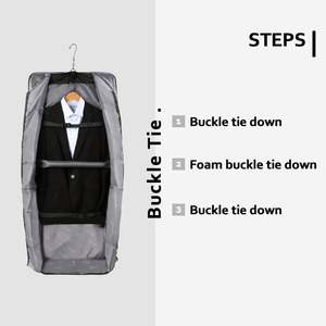 Free Sample Garment <b>Bags</b> Carry on Large Travel <b>Suit</b> <b>Bag</b> <b>for</b> Men with Adjustable Shoulder Strap Garment <b>Bags</b> <b>for</b> Business Trips - Product Image 2