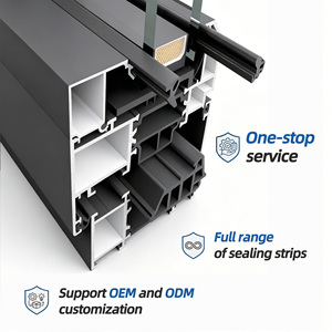 Guarnizione in <span class=keywords><strong>Gomma</strong></span> EPDM Resistente all'Usura, Lunga Durata, Resistente alle Intemperie, Riduce il Rumore e la Convezione dell'Aria per Porte e Finestre in Alluminio - Product Image 6