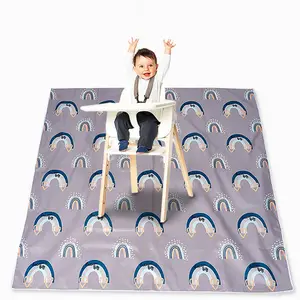 Happyflute Unisex Reusable Anti-Slip Play Mat High Chair Splat Changing Pad for Baby's Play Picnic or Floor Usage-Wholesale