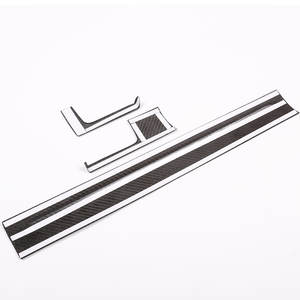 Johhar Ensemble trois pièces en fibre de carbone véritable pour Cayenne Tuning Pièces intérieures et extérieures Cadre de console centrale Autocollant de couverture - Product Image 6