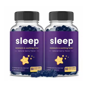 Permen Tidur Melatonin <span class=keywords><strong>GABA</strong></span> dengan Infus Herbal, Bantuan Relaksasi Organik Bebas Gula & Kemasan Individual - Product Image 1