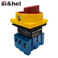 Interrupteur rotatif de coupure de charge 40A Si&hel, isolateur de charge IEC, interrupteur d'isolement de charge, sécurité électrique, montage sur panneau, PADLOCK