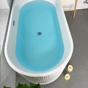 Usine Vente Émail Profond Pas Cher Tablier En <span class=keywords><strong>Acier</strong></span> Une Jupe Alcôve Acrylique Surface Solide <span class=keywords><strong>Baignoire</strong></span> Trempage Baignoires <span class=keywords><strong>Baignoire</strong></span> - Product Image 2