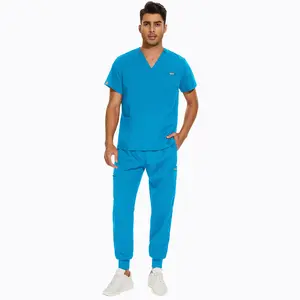 Fornecedores Profissional Jogger pant médico médico scrubs homens uniformes conjuntos hospitalares scrubs para homens