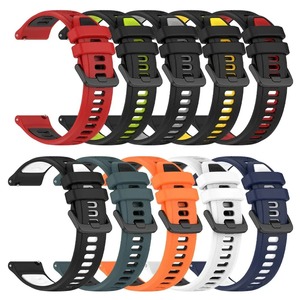สายนาฬิกาซิลิโคน18มม. 20มม. 22มม. สำหรับ <span class=keywords><strong>Garmin</strong></span> Forerunner 265 265S 255S 255 vomove อุปกรณ์เสริมสร้อยข้อมืออินเทรนด์ - Product Image 2