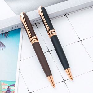 1.0Mm Rubber Coated Metal Ballpoint <b>Office</b> Business <b>Gift</b> Twist-Action Promotional Conference Pen - Product Image 1