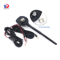 Amplificador de señal de tornillo de montaje omnidireccional Omni externa 20dBi 1575,42 Mhz posición FM Radio DAB Gps Antena de coche
