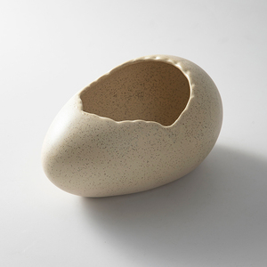 Bol en céramique créatif en forme de nid d'oiseau pour restaurant, idéal pour yaourt, pudding, dessert, œufs à la vapeur, crème glacée et autres plats. - Product Image 3