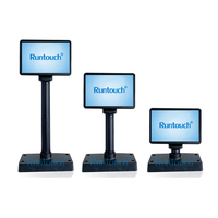 Monitor LCD TFT RunTouch de 10.1 Pulgadas, Pantalla Plana con Retroiluminación LED IPS, Pantalla para Clientes con USB HD MI VGA