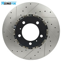 Pour Kit de frein de course en aluminium 2 pièces Rotor de disque de frein flottant 1 an de garantie pour 911 970 997 Panamera Turbo 2014