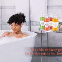 Sanbest — Gel exfoliant biologique, lavage du corps blanchissant, bain-douche, exfoliant, fruits Vegan naturels, gommage