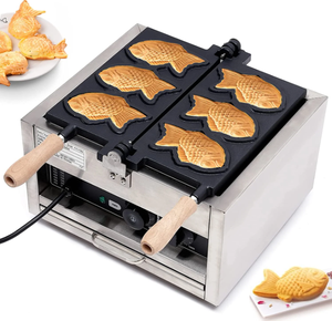 Easy to Operate Waffle Maker New Condition Crispy Fish Waffle <b>Making</b> <b>Machine</b> Commercial Fish Cartoon HelloKitty Shape Waffle - Product Image 3
